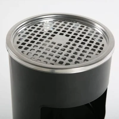 A close up of the top of the Ashtray on the Ashtray Trash Can