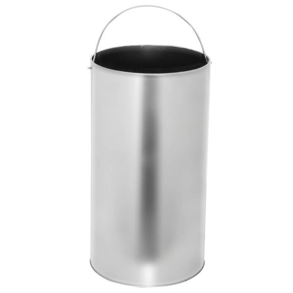 base of the stainless steel push open trash can