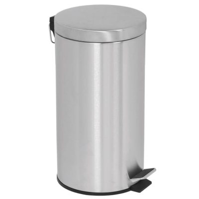 Step on Trash Can, Silver 5.3 Gallon