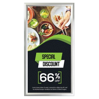 24x48-snap-poster-frame-1-inch-silver-profile-mitered-corner