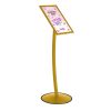 Pedestal Sign Holder Restaurant Menu Board Floor Standing 11x17 Gold (1)