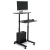 Adjustable Workstation with Lockable Wheels