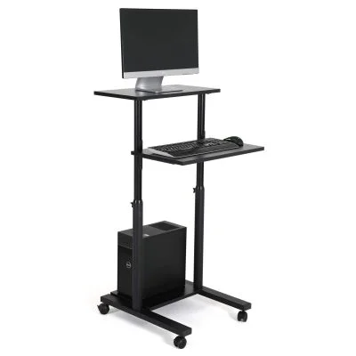 Adjustable Workstation with Lockable Wheels