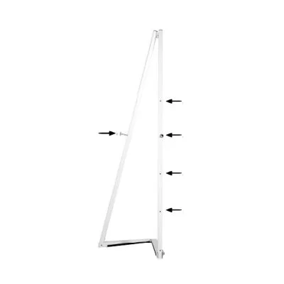 White Portable Easel 59 inch with 5 Different Height Adjustments Foldable and Practical Solution for Painting