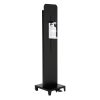 Black Touchless Hand Sanitizer Dispenser 1000 mL. (33.8 oz.) Manual Foot Operated